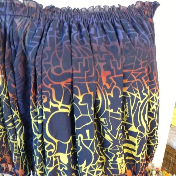 APPLE Bottoms off shoulder peplum bottom blouse Y2k 1X‎ - Picture 7 of 11